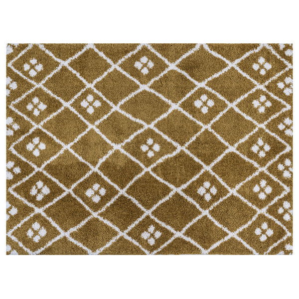 World Menagerie Ruggeri Shaggy Mustard Rug Wayfair.co.uk